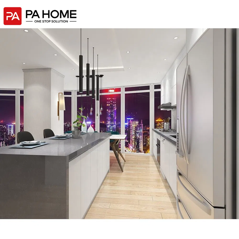 PA Kitchen Set Furniture Modern Black Kitchen Cupboard Set Cabinet Custom Cabinetry Manufacturing Rta Furniture