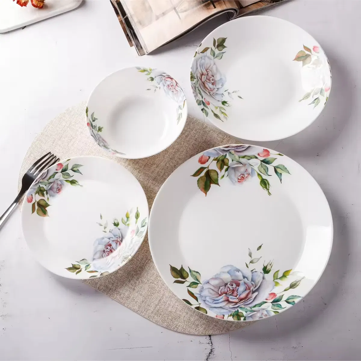 Opal Glassware Tableware Set