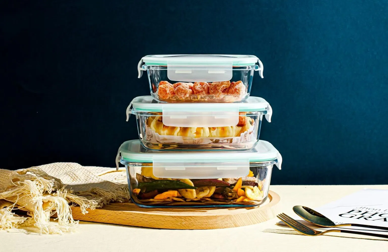 Glass Kitchen Storage Solution for Pantry