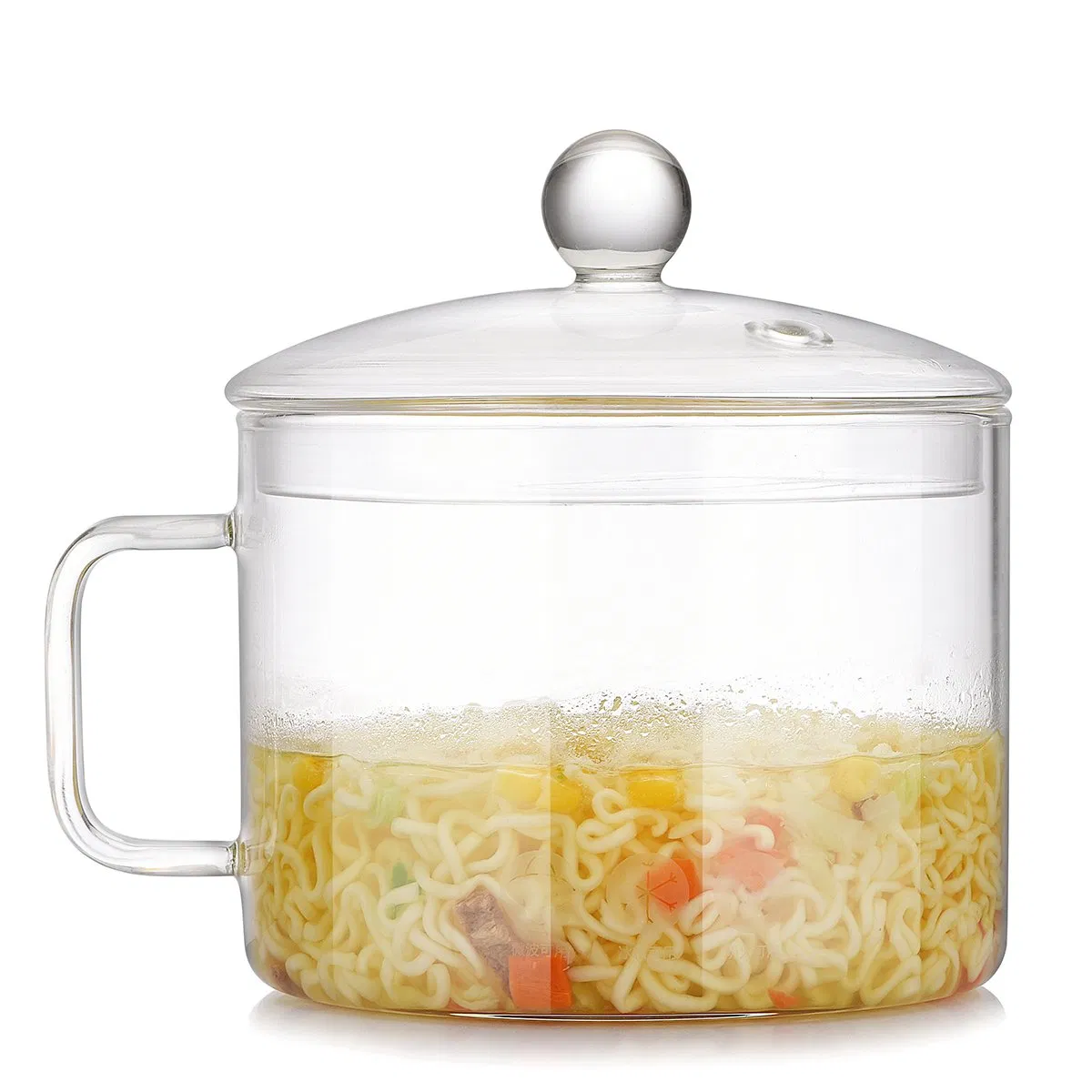 Heat Resistant Glass Pot Kitchen Using Salad Bowl Glass Tableware with Lid