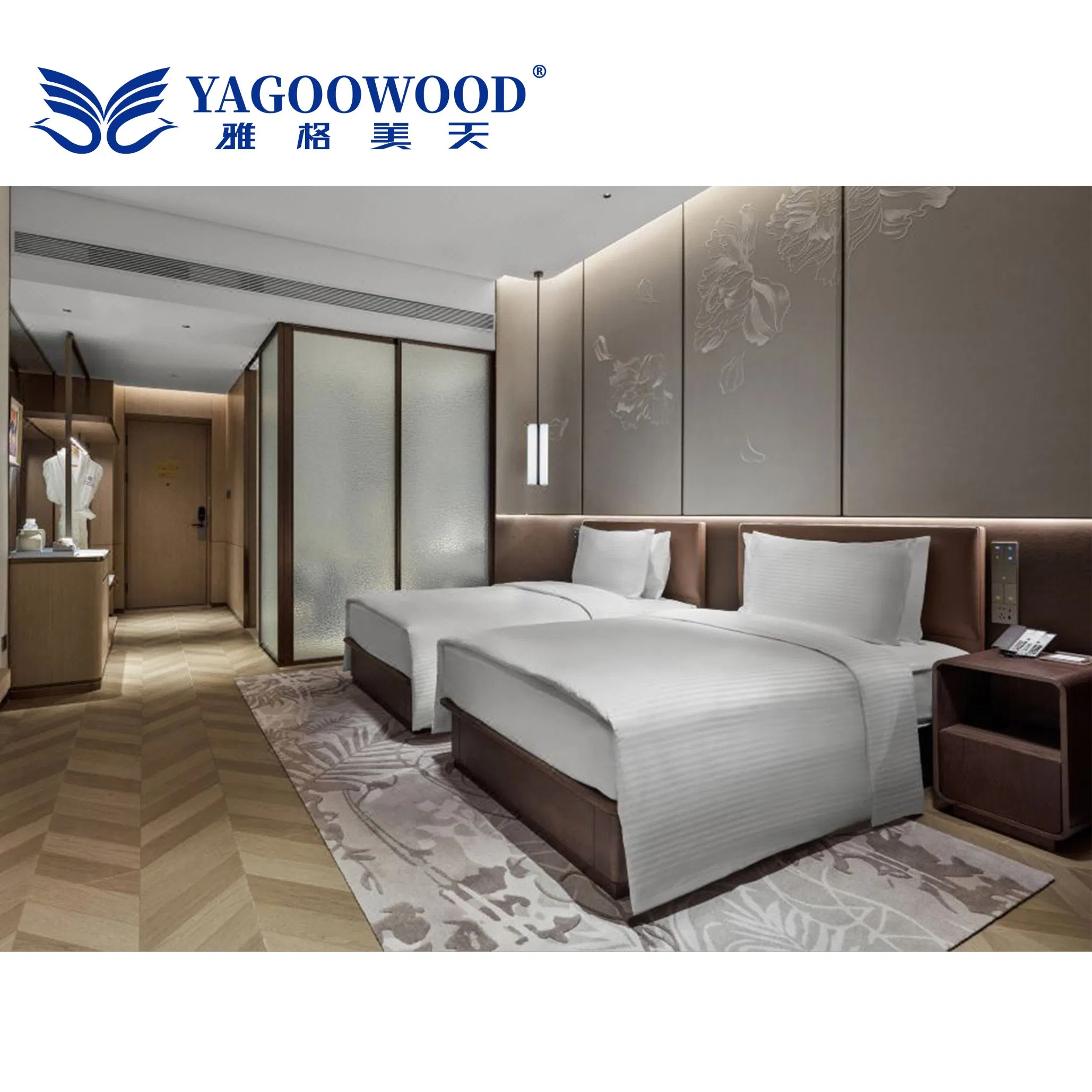 Foshan Five-Star Hotel Furniture Manufacturing -Custom Solid Wood High-End Hotel Furniture &amp; Custom Guest Room Furniture Set