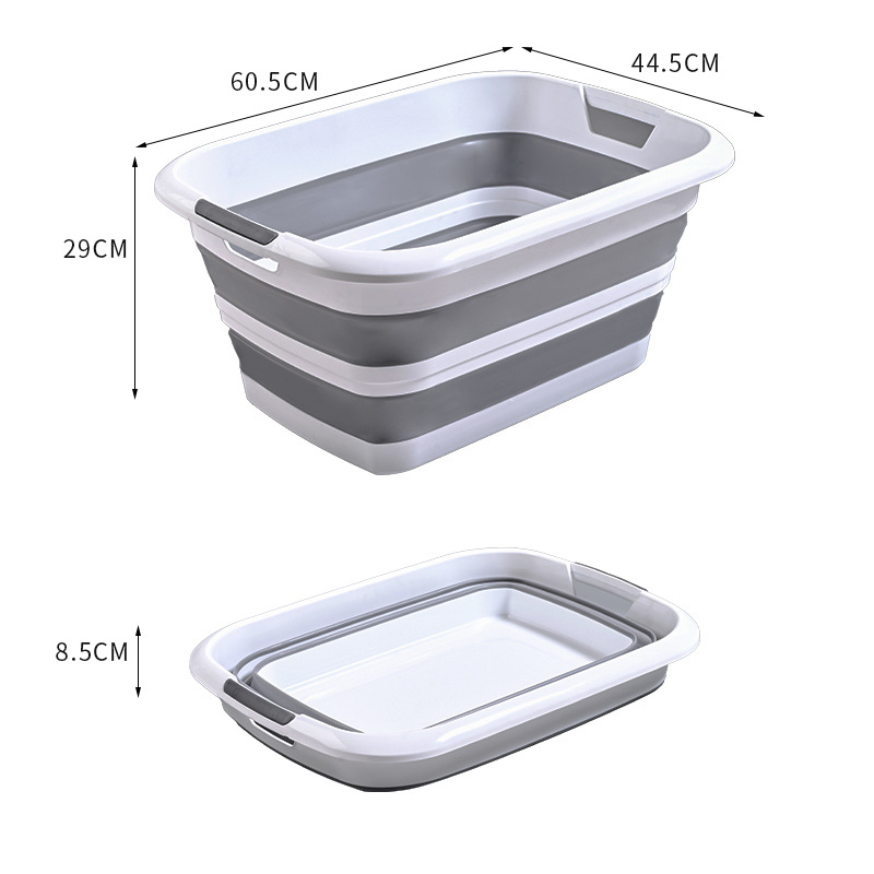 Home - Use 45L Foldable Laundry Hamper: Three - Handle Design, Hollow - out, for Bathroom Clothes Storage, Easy to Carry