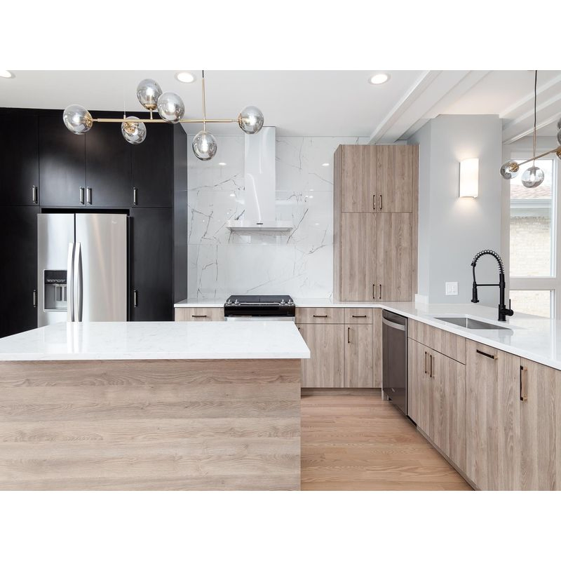 Wood Cabinets Kitchen Set Furniture Modern Black Kitchen Cupboard Set Cabinet Custom Cabinetry Manufacturing Furniture