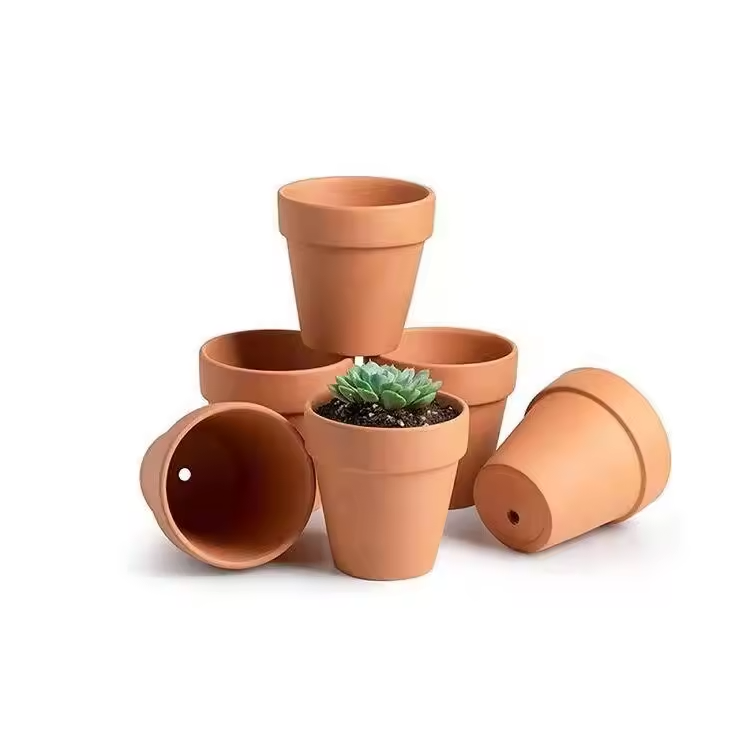 Customized Modern Classic Decorative Red Clay Flower Pots Collection