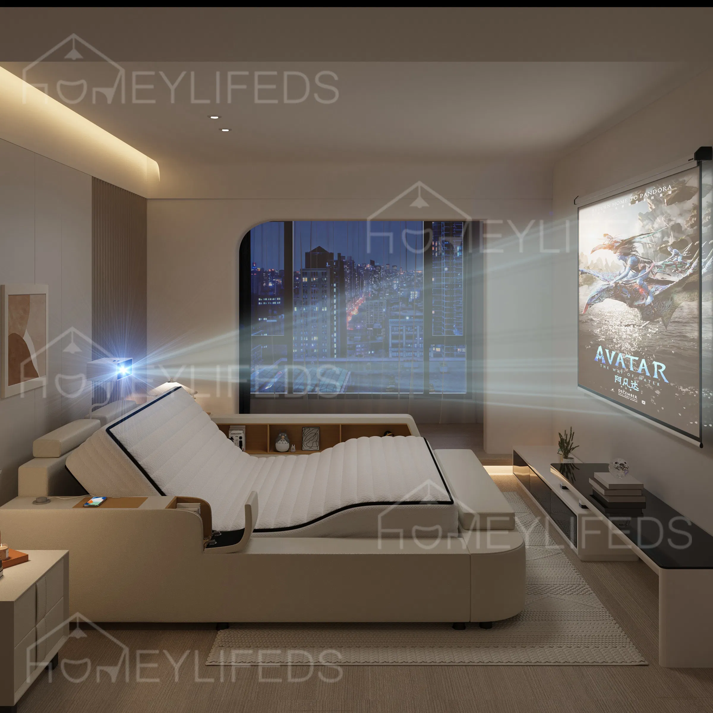 Functional Bed Lifting and Storage Solution for Modern Bedrooms