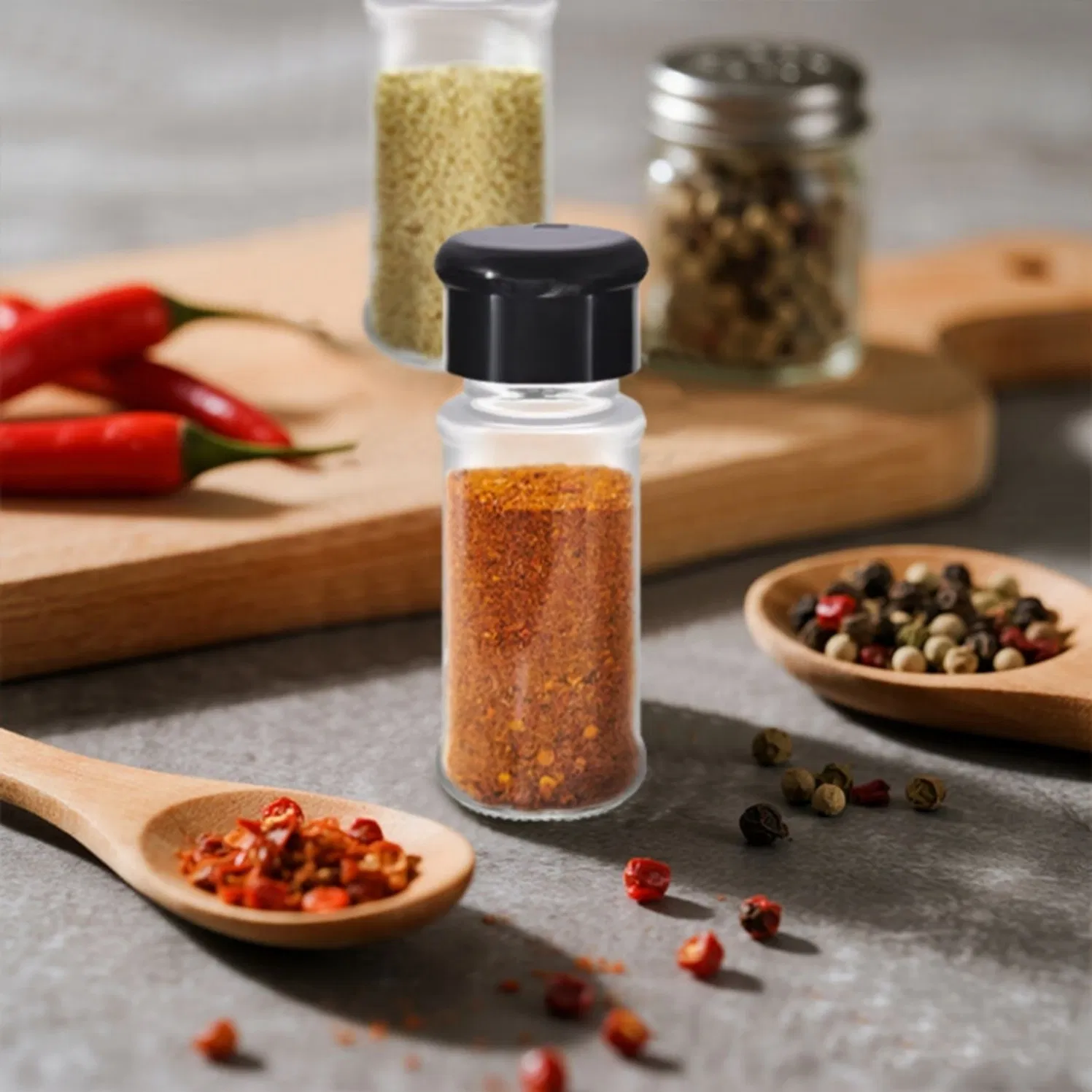 Round Spice Storage Solutions with Uniform Dimensions Create Satisfyingly Organized Pantries and Kitchen Cabinets