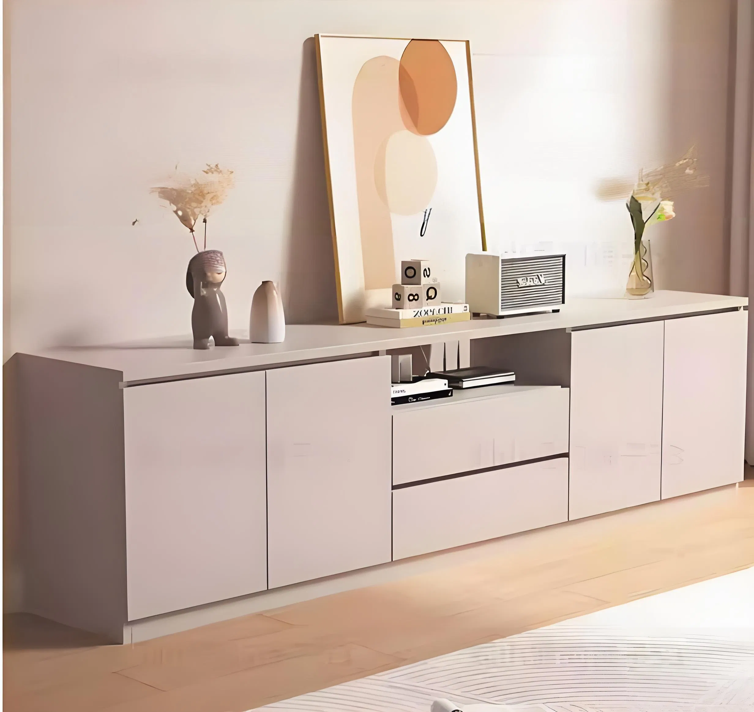 Versatile Contemporary Storage Solutions for Chic Living Areas