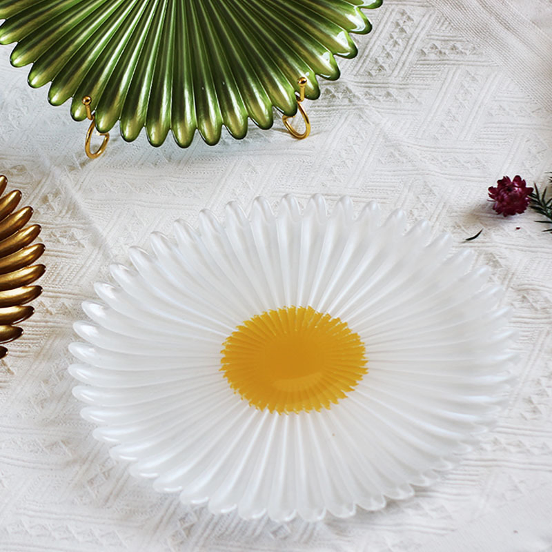 Creative Hotel Tableware Glassware for Wedding Party Glass Charger Plate