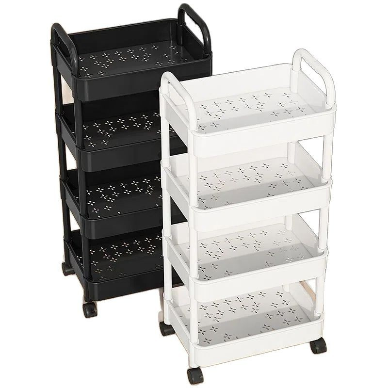 Toy Storage Trolley Bookshelf Snack Rack Storage Organizer Bathroom Accessories Closet Organizer Kitchen Storage with Wheel