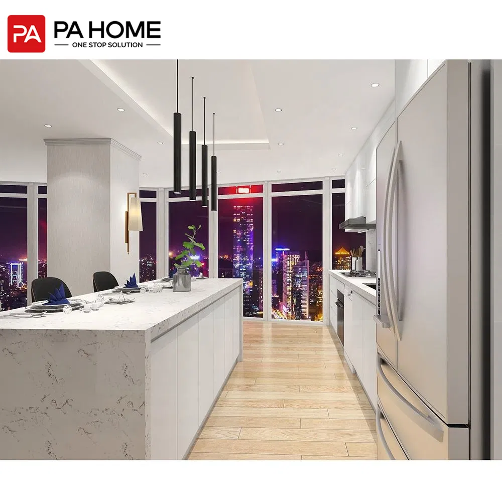 PA Kitchen Set Furniture Modern Black Kitchen Cupboard Set Cabinet Custom Cabinetry Manufacturing Rta Furniture