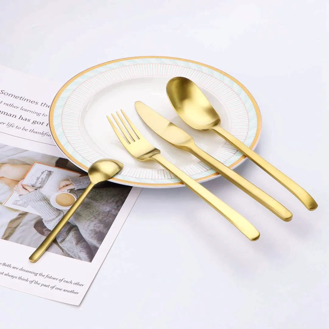 Infull Wholesale Luxury Elegant Tableware 4 PCS Cutlery Stainless Steel Dinner Set