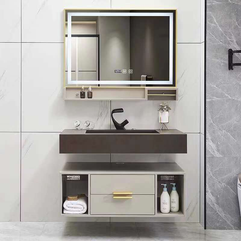 Solid Wood White Wall Modern Home Hotel Bathroom Storage Bin