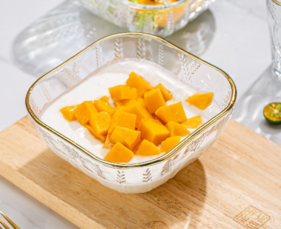 Multi-Capacity Food Grade Logo Customization Glass Tableware for Gift