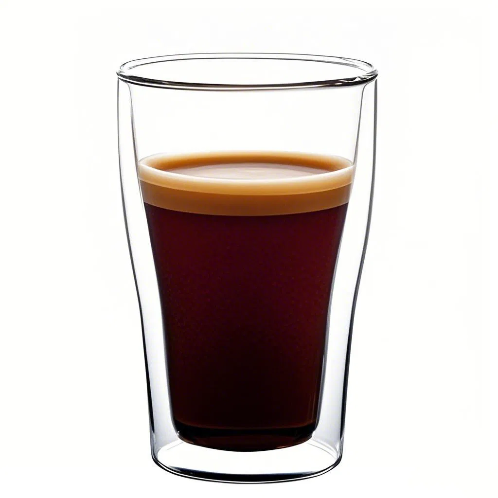 450ml Double Wall Ice Glass Cup Heat Resistant Borosilicate Double Wall Glass Tableware Glassware Coffee Tea Water Milk Wine Beer Drinking Cup Mugs