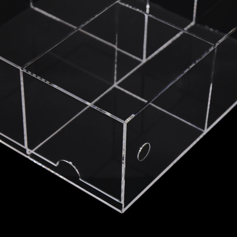 Clear Magnet Acrylic Organizer Storage Solution for Office Bathroom Kitchen Supplies