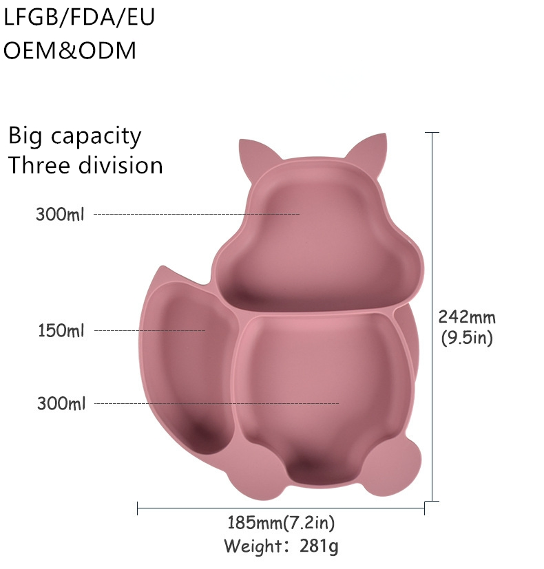 Wholesale 9PCS Silicone Dinner Set Food Grade Kitchen Utensils Training Cup Children Feeding Spoons Suction Bowl Silicone Bibs Baby Feeding Silicone Tableware