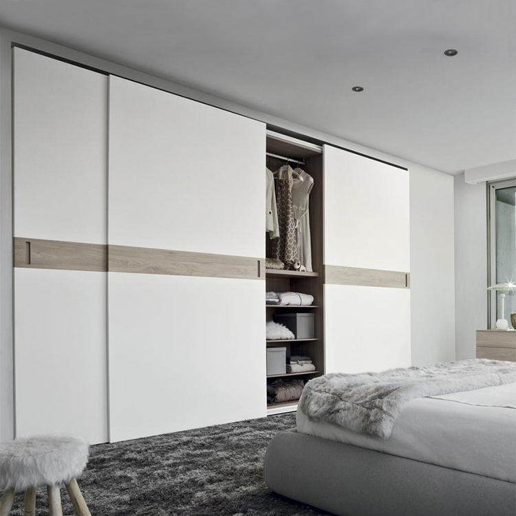 Modern Built in Wardrobes Luxury Sliding Door Wooden Wall Walkin Wardrobe Storage Closet System
