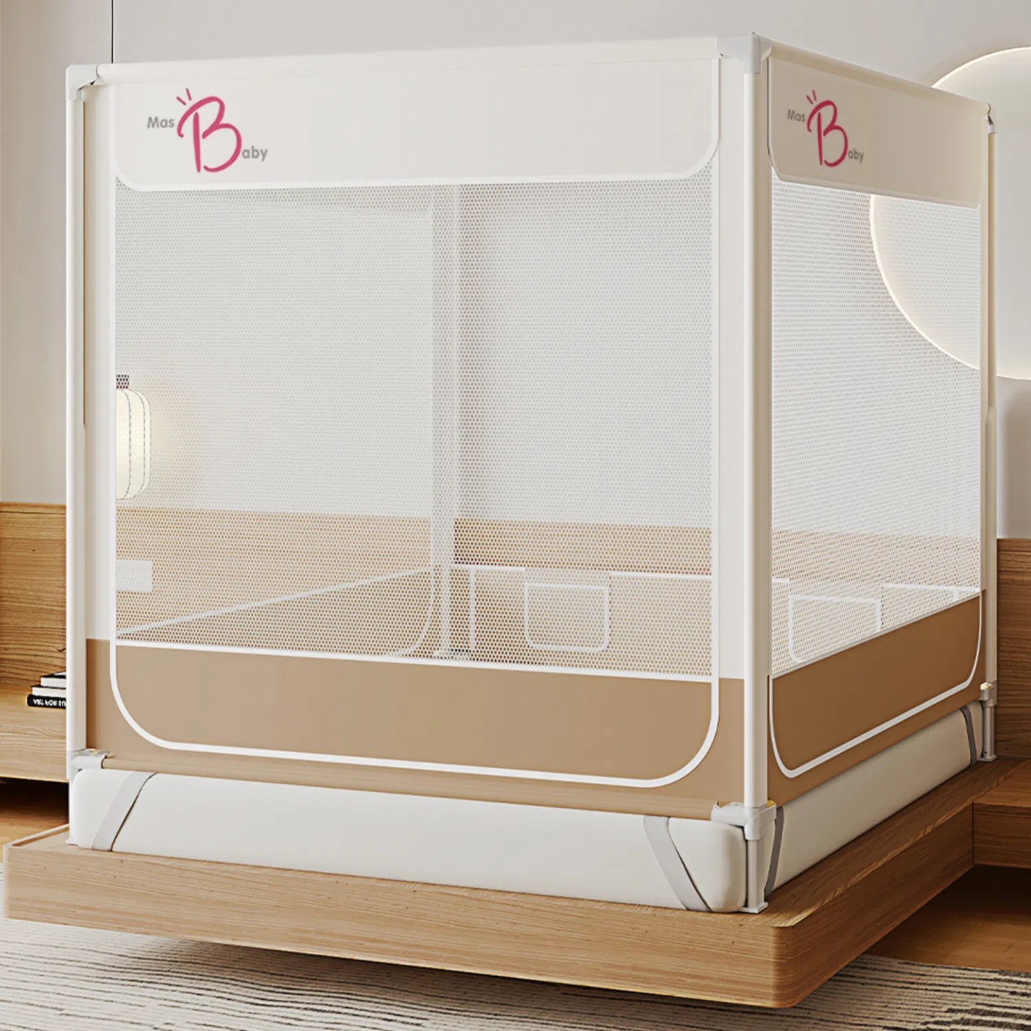 Baby Safety Mosquito Net and Anti-Fall Bed Rail Solution