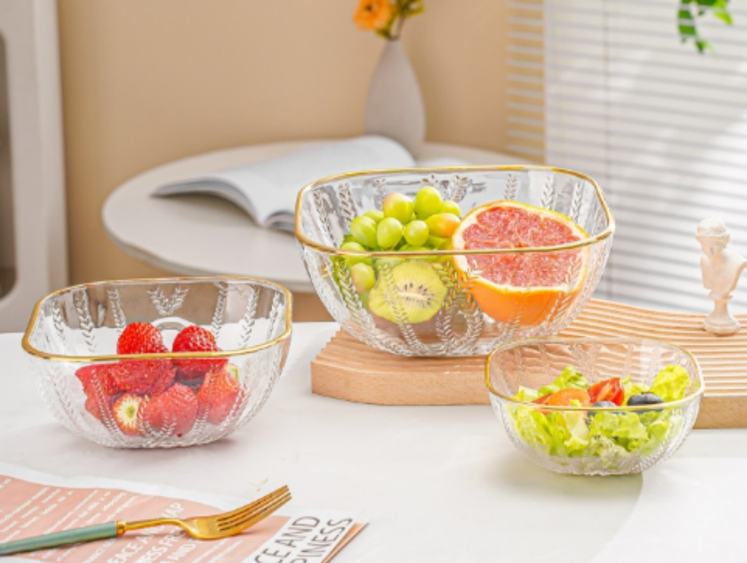 Multi-Capacity Food Grade Logo Customization Glass Tableware for Gift