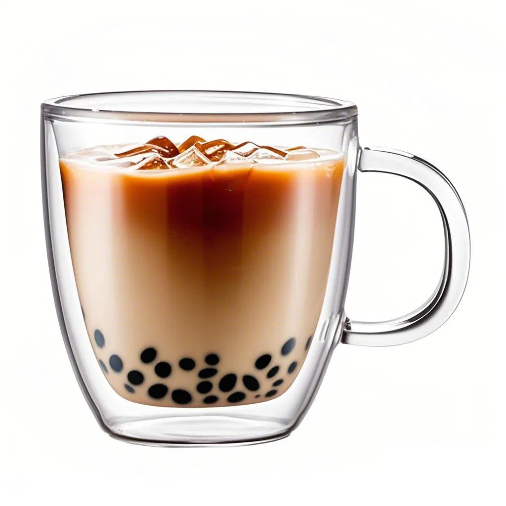 250ml Clear Double Wall Glass Cups Coffee Tea Mugs Espresso Cappucino Coffee Mug, Juice Glasses, Latte Drinking Cup Tableware