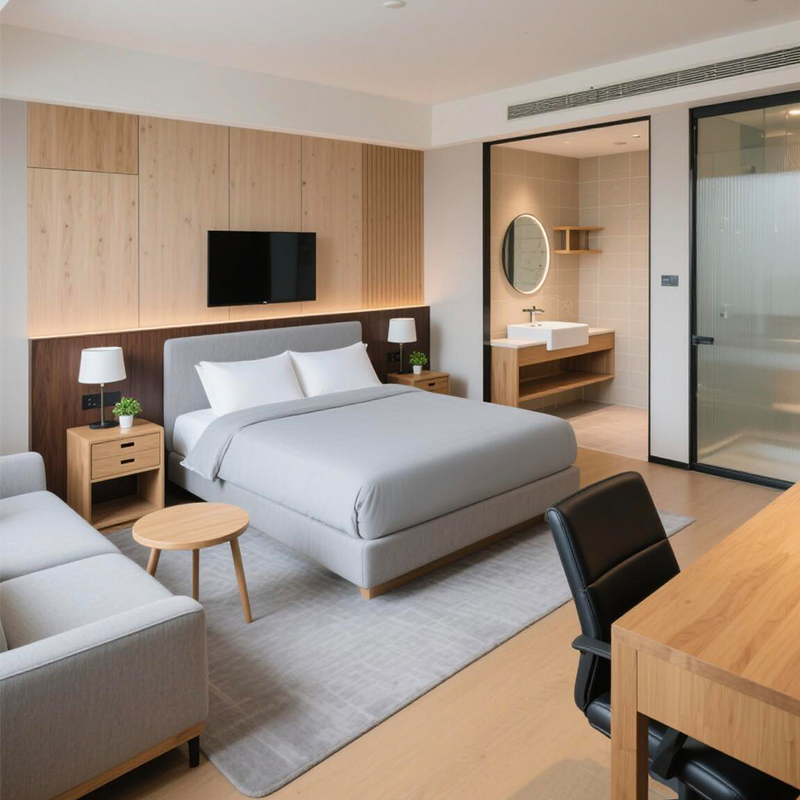 High Quality Solutions Custom Design and Solid Wood Manufacturing Hotel Furniture