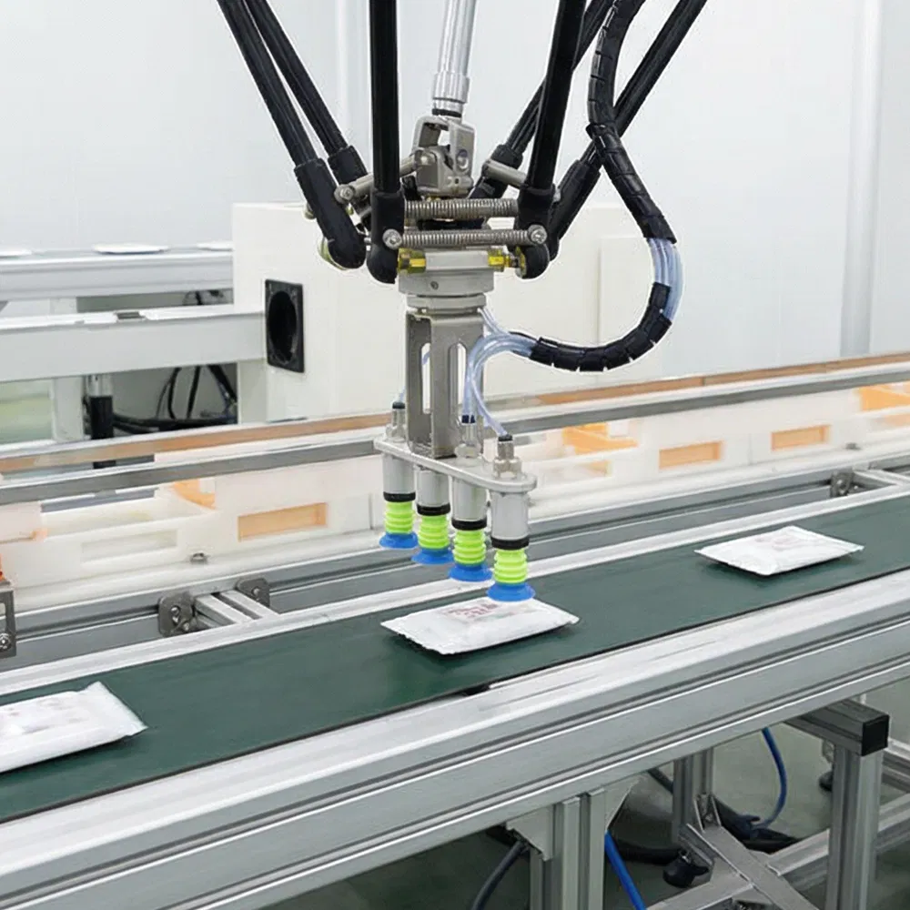 Fully Automatic Delta Robot Solution for Tray Based Egg Tart Packing