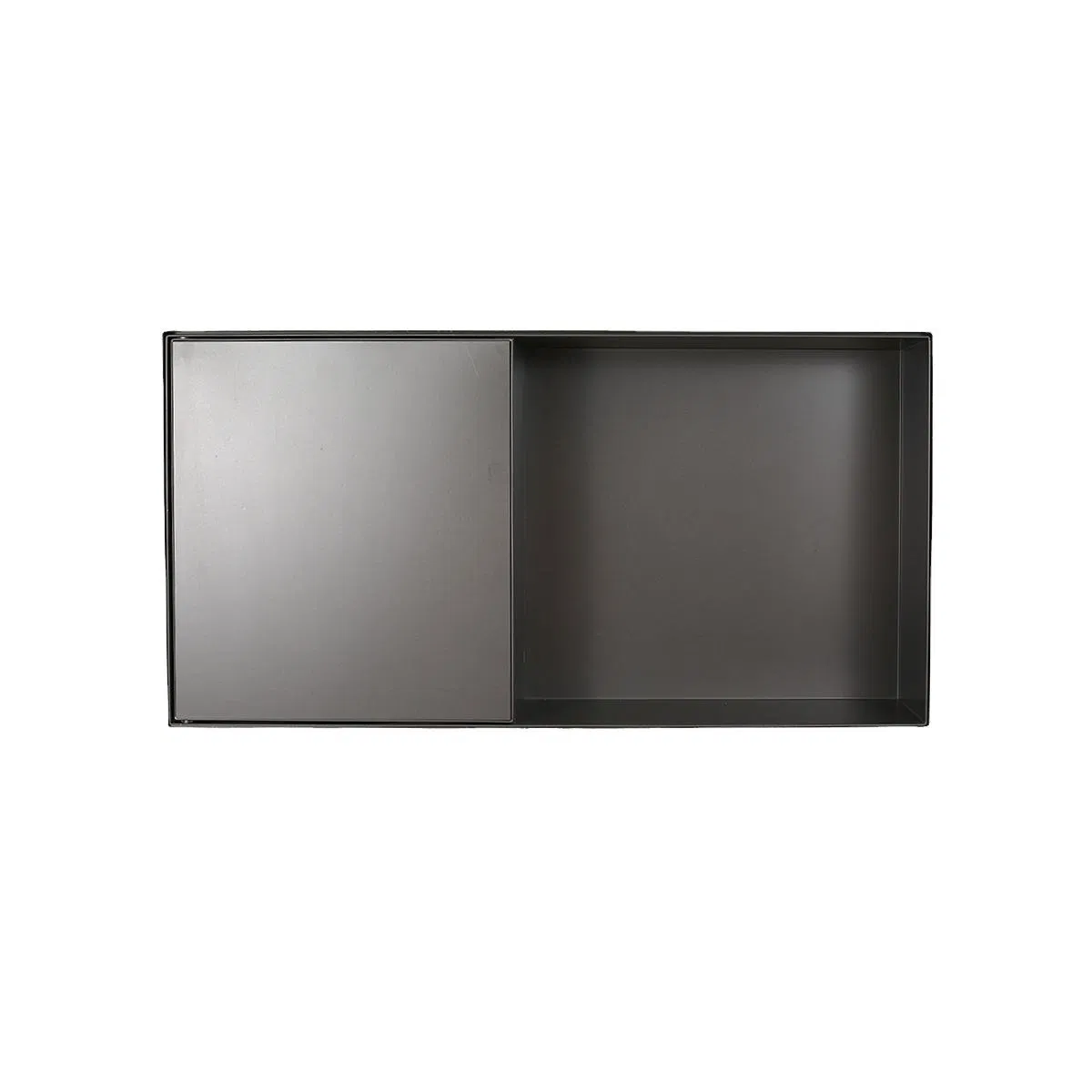 Stainless Steel Recessed Shower Niche - Modern Waterproof Bathroom Wall Storage Hidden Wall-Mounted Shower Organizer for Bath &amp; Shower