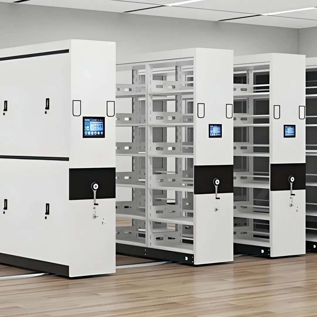 Custom Metal Products Manufacturers Direct Sales Intelligent Storage Mobile Book Shelving Office Movable Archive Furniture System Mobile Storage Systems
