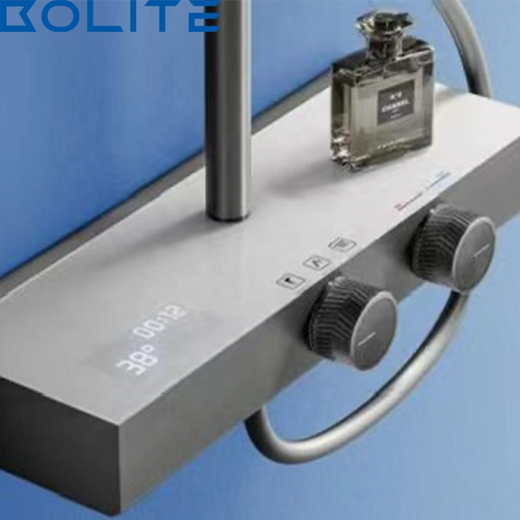 Simple Smart Bathroom Shower System Thermostatic Shower System with Temperature Display