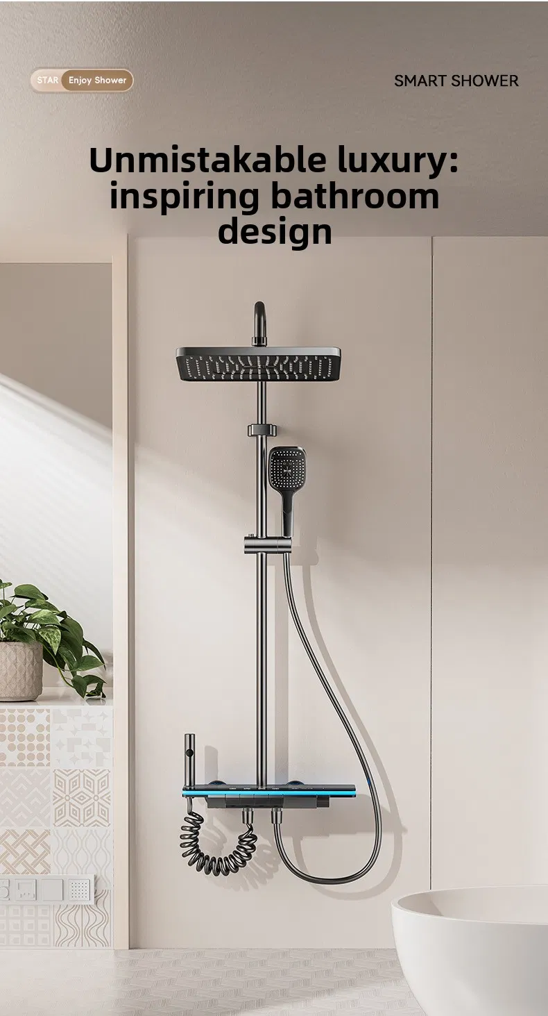 Four-Function Digital Shower System for Hotels and Apartments