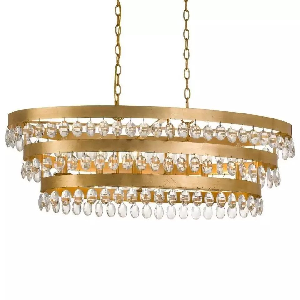 Modern Crystal Chandelier Lighting LED Lamp Living Room Bedroom Decor Chandeliers Kitchen Island Indoor Pendant Lighting Fixture