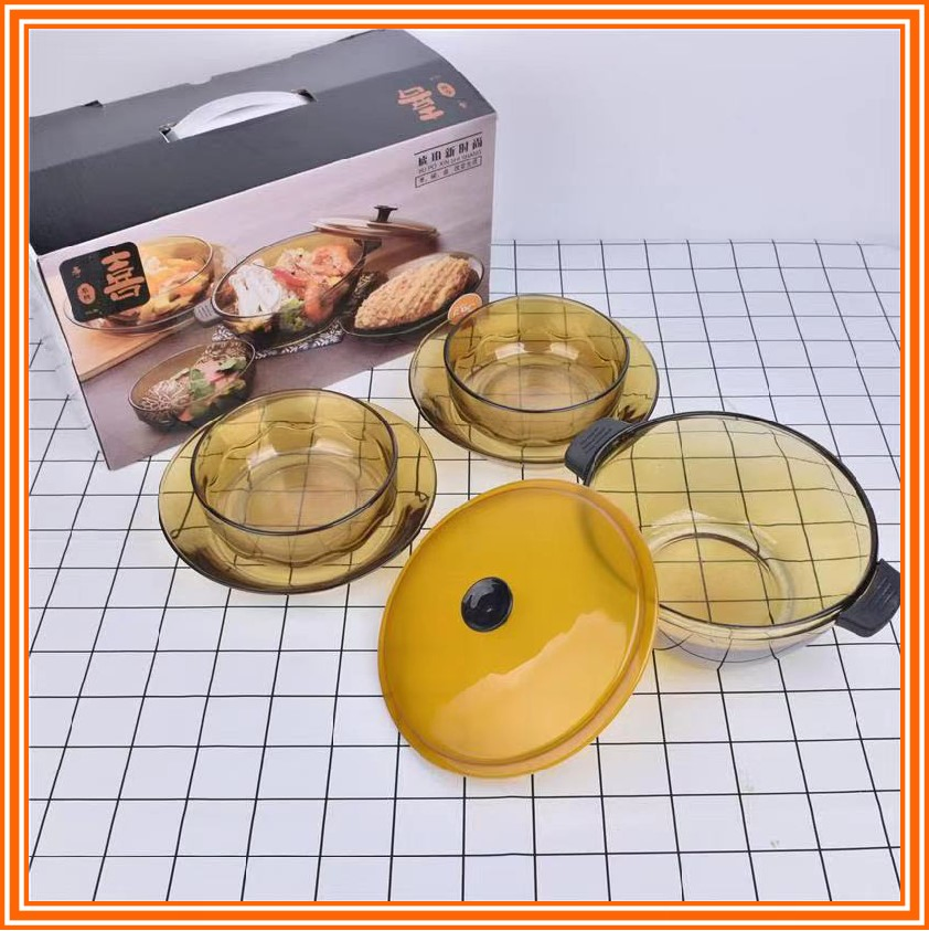 Kitchen Glass Container Cook Glass Hollowware Pot Tableware
