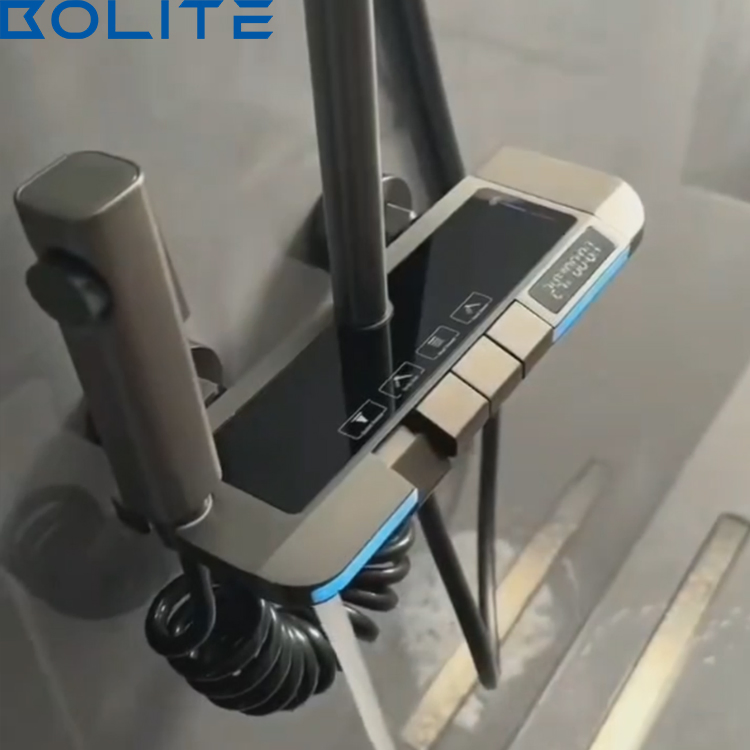 Promotion LED Digital Atmosphere Bathroom Hot and Cold Shower Set Multifunctional Piano Key Shower System