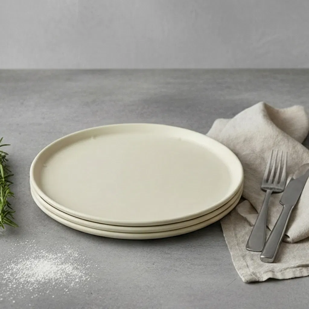 Sugarcane Bagasse Pizza Pan - Biodegradable Baking Solution for Chefs