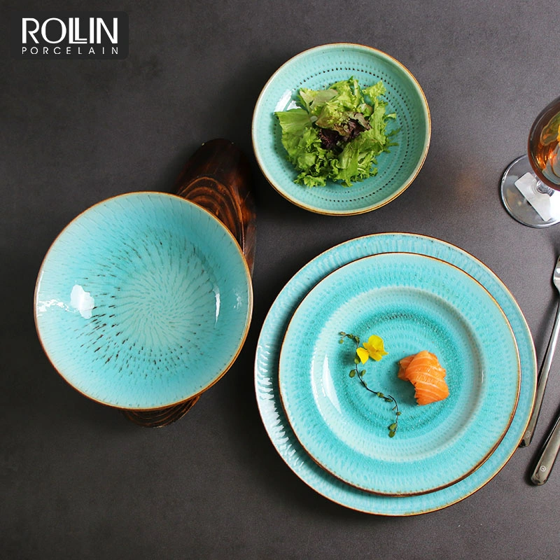 Guangzhou New Product Porcelain Tableware Ceramic Dinner Set for Hotel and Restaurant