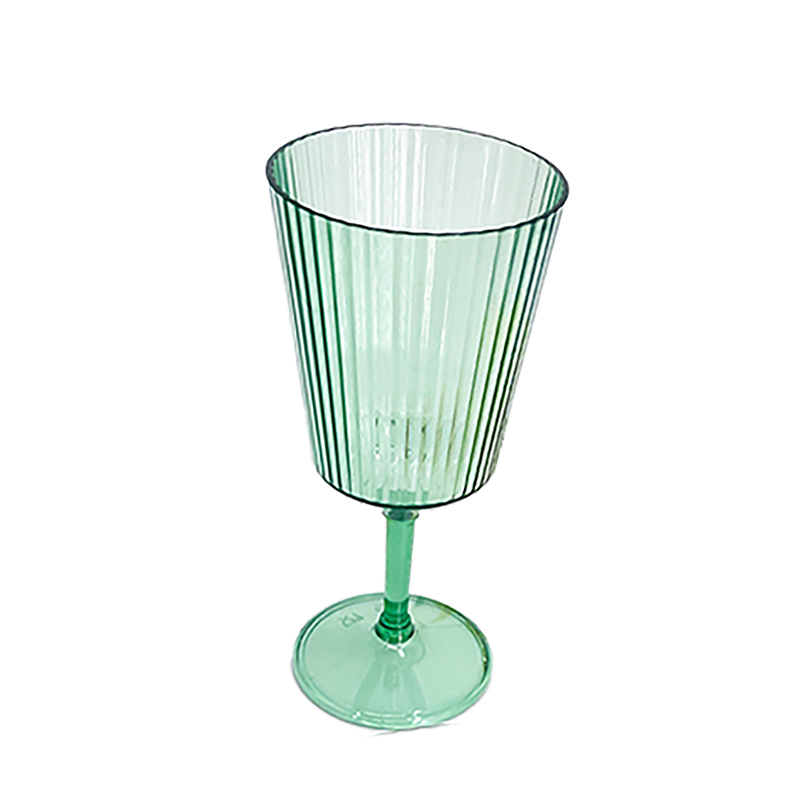 Elegant Green Tinted Glass Tableware for Weddings and Gatherings