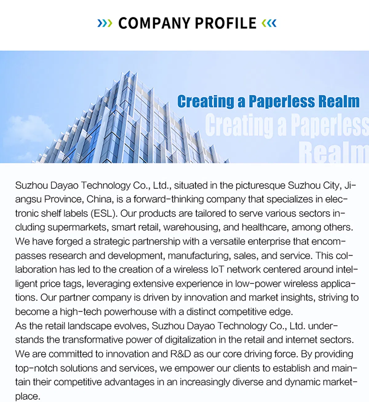 Electronic Shelf Label Display 1