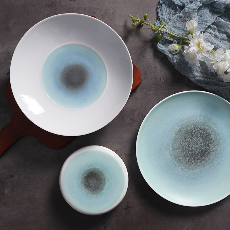 Chaozhou Ceramic Plates Sets Italian Dinnerware Tableware French Matte Crockery Dinner Set