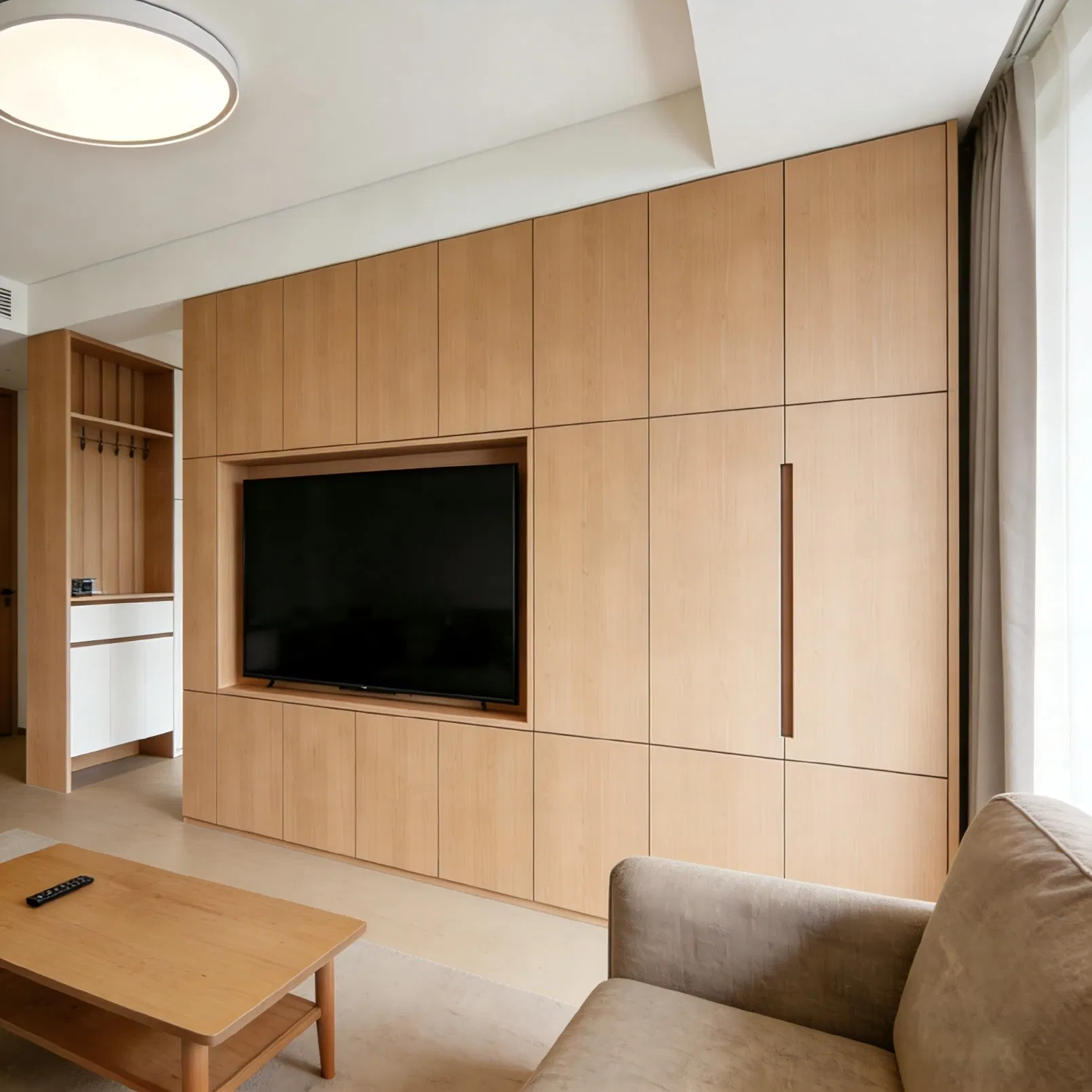 Living Room TV Cabinet Media Console Furniture System