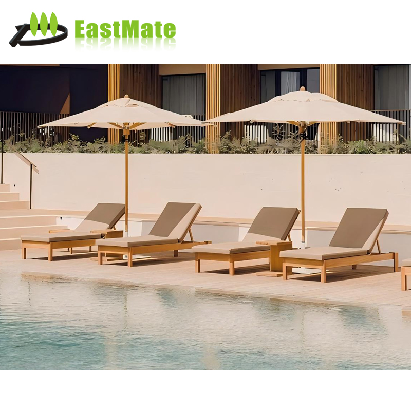 Luxury Hotel Outdoor Relaxation Chair Systems Modern Poolside Lounge Furniture Custom Manufacturing