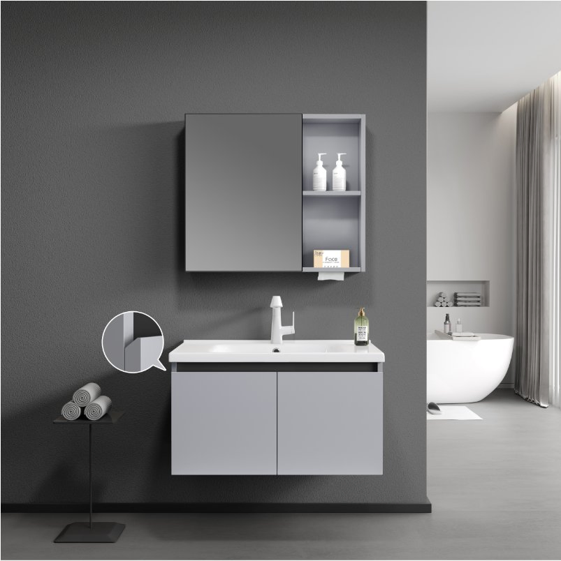 Fashionable PVC Paint-Free Bathroom Cabinet, Achieving Efficient Storage