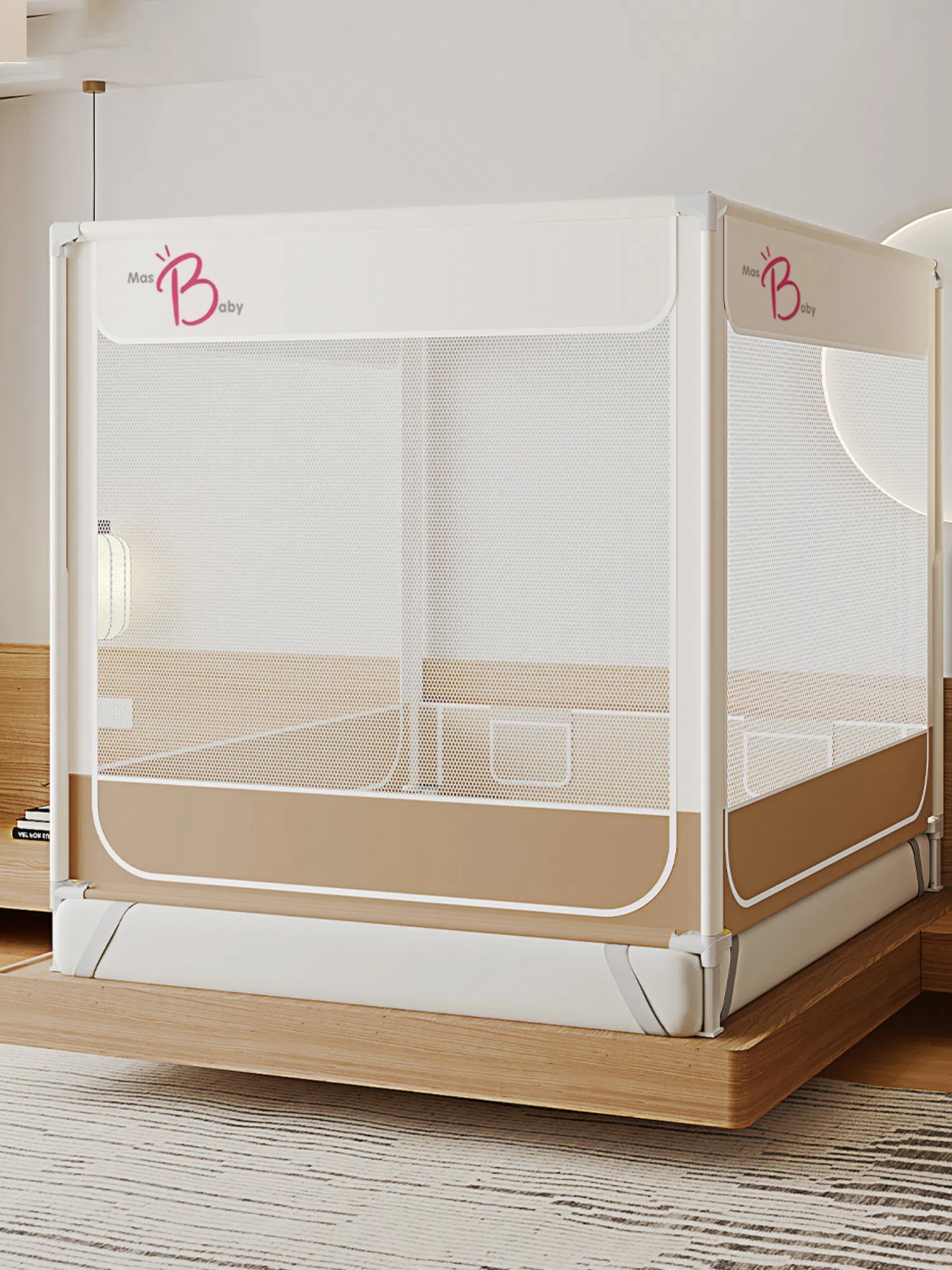 Baby Safety Mosquito Net and Anti-Fall Bed Rail Solution
