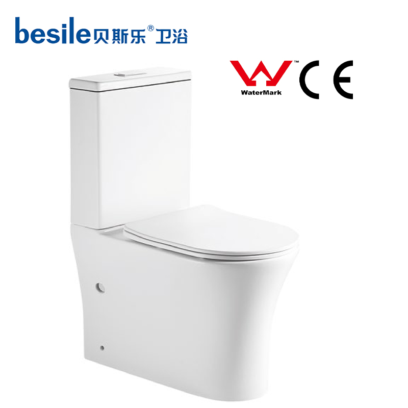 Standard Two Piece Toilet Model Featuring a Round Front Bowl and Highly Efficient Single Flush System