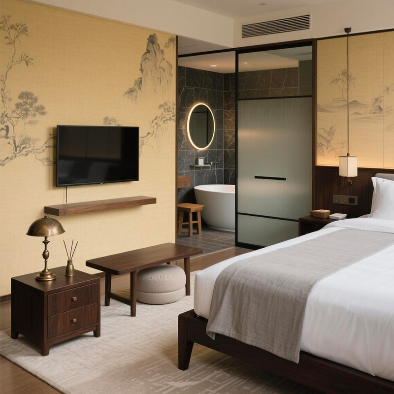 High Quality Solutions Custom Design and Solid Wood Manufacturing Hotel Furniture