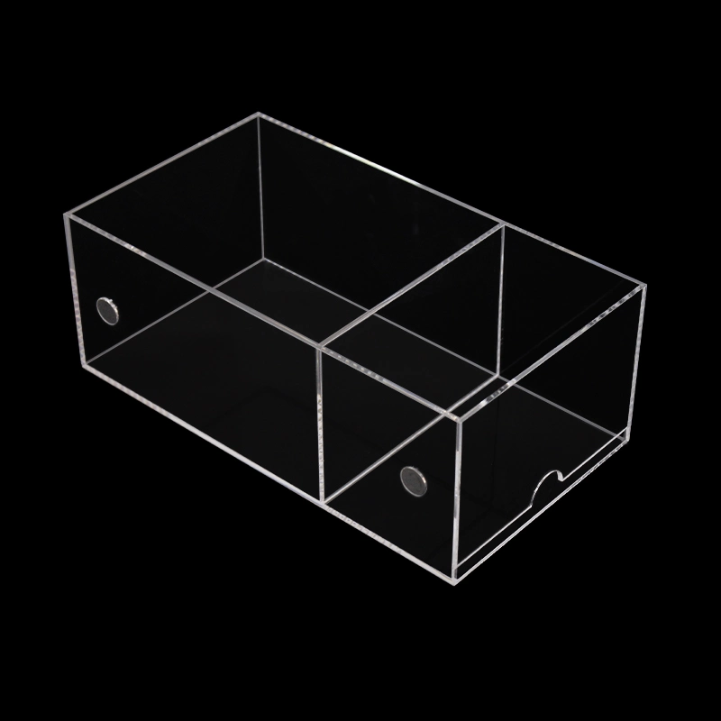 Clear Magnet Acrylic Organizer Storage Solution for Office Bathroom Kitchen Supplies