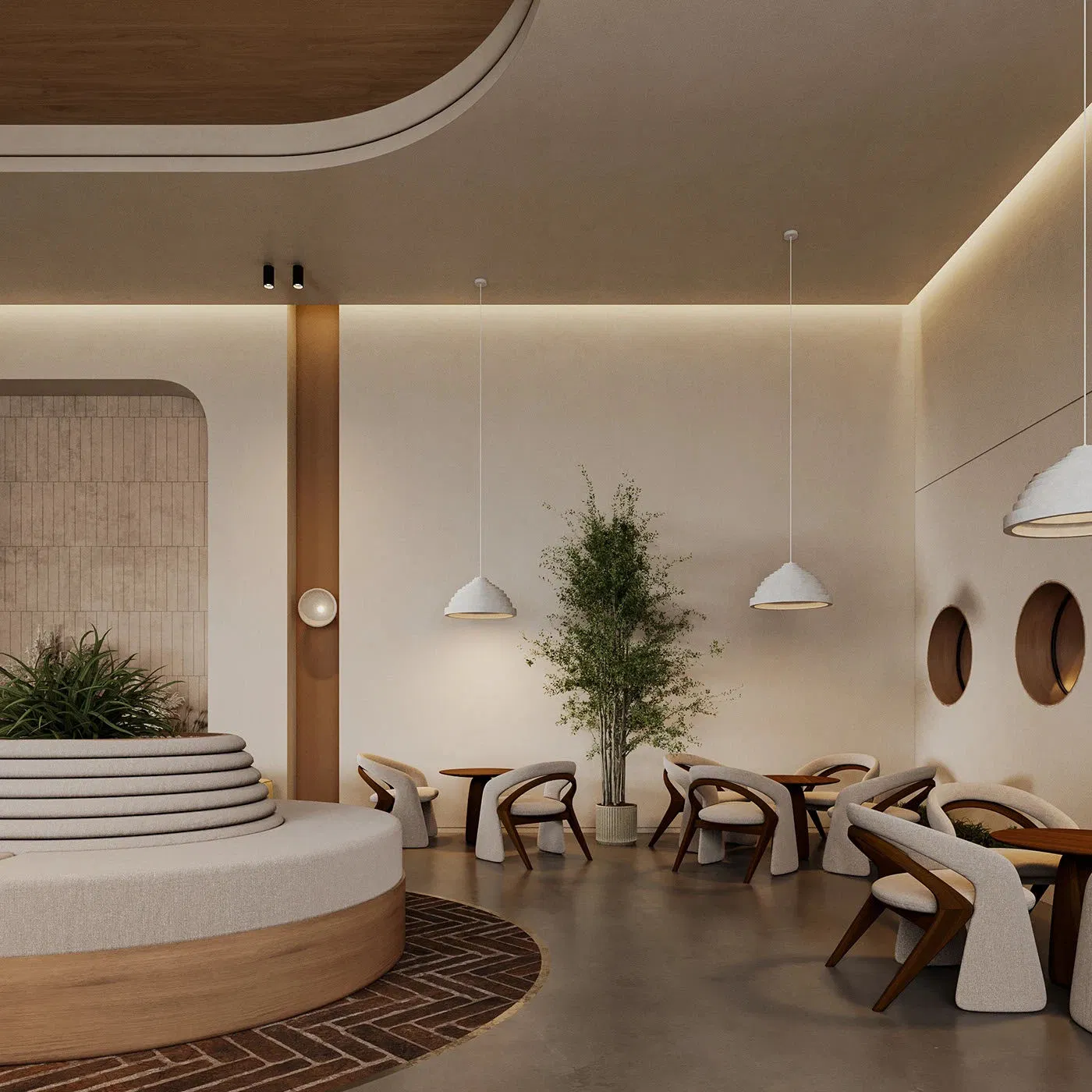 Custom Luxury Cafe Interior &amp; Furniture Premium Commercial Design &amp; Manufacturing