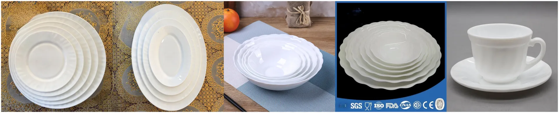 Opal Glass Dinnerware Banner