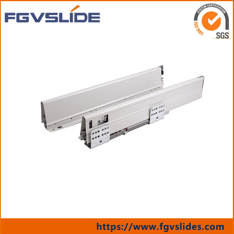 Kitchen Cabinets Rolling Shutte Metal Double Wall Soft Close Drawing System