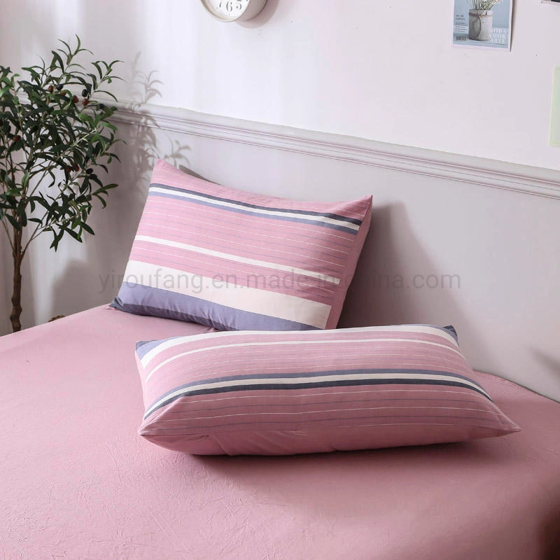 Home Textile Cotton Bed Sheet Set New Product Wholesale Breathable Stripe