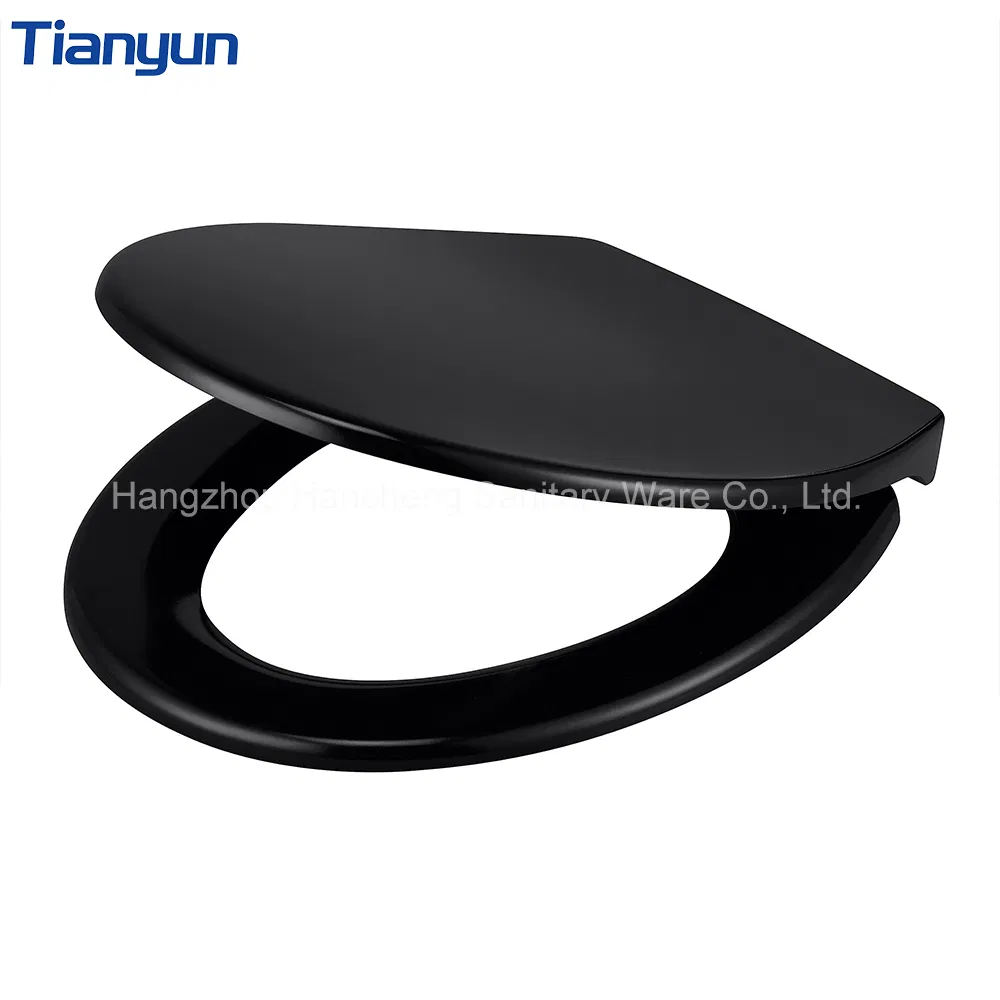 Luxury European Style UF/PP Black Close Slowly Toilet Seat Cover
